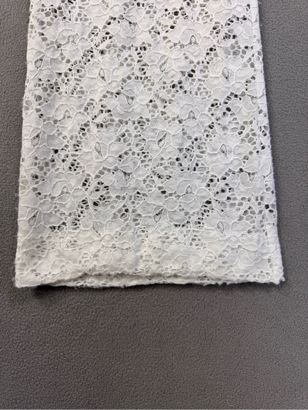 Vintage y2K Cache White Lace Flare Sheer Pants, Small - Picture 3 of 13